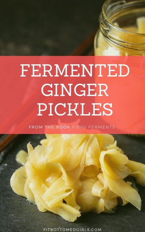 Probiotics have never been hotter. Fermented foods have never been cooler. And this Fermented Ginger Pickles recipe? Well, it's darn right blazin' awesome. Root Recipes, Fermented Ginger, Fermented Recipes, Fermented Vegetables Recipes, Resep Vegan, Fall Prep, Fermented Veggies, Pickles Recipe, Fermented Pickles