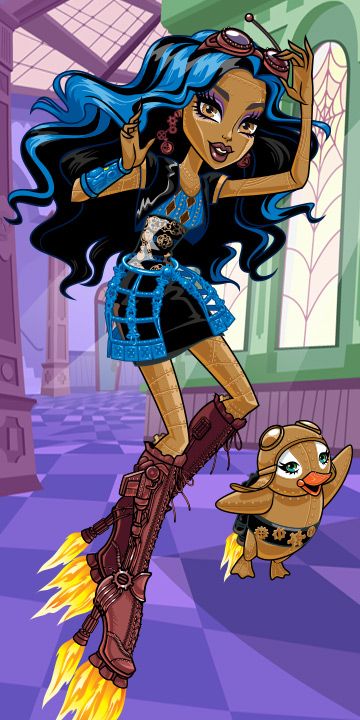 Robecca Steam . Daughter of a mad Scientist . Age 116 . Robecca Steam, Monster High Cosplay, Monster H, Arte Monster High, High Characters, Monster High Pictures, Monster High Party, Moster High, Catty Noir