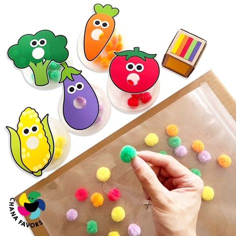 Fruits Sensory Activities, Vegetables Activities For Toddlers, Vegetable Activities For Toddlers, Fruit And Vegetables Activities For Kids, Vegetables Activities For Kids, Fruit Activity, Vegetable Activity For Kids, Farm Animals Activities, Fun Learning Games