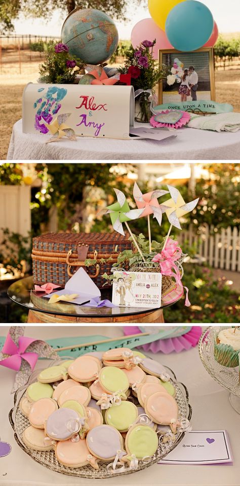 Disney's "Up" wedding theme decor. What a perfect theme - the movie is adorable. Up Wedding Theme, Disney Up Wedding, Disney Bridal Showers, Disney Wedding Theme, Wedding Movies, Disney Up, Up Theme, Wedding Card Holder, Wedding Dress Pictures