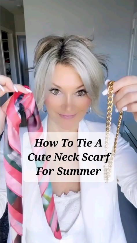 How to tie a cute neck scarf for summer. This gorgeous neck tie is from @spaalgonquin #diy #neckscarf #stylingtips #fashiontips #diyfashion

How to tie a cute neck scarf for summer.

 Although neck scarves are really never out of style, they are making a real comeback at the moment. A neck scarf can instantly elevate any look. Whether it’s paired with a casual tee or something on the dressy side, they can turn any outfit into a favourite.

This gorgeous neck tie is from @spaalgonquin

#diy #neckscarf #stylingtips #fashiontips #diyfashion #lifestylebeyond40 #over40 #chicover40 #agelessstyle #womenover40style #agepositiveinfluencer #ageless #agelessstyle #aginggracefully #womeninspiringwomen #mybloggerstyle #discoverunder50 #glamwomen #styleatanyage #mystyle #over40style #over40andfabulous # Tie Hair Scarf, Scarf Neck Tie Outfit, Outfit Ideas With Scarf On Neck, Women Neck Scarf Outfit, Neck Scarf Summer Outfit, How To Wear Scarf On Neck, Scarf Neck Tie, Scarf Around Neck, Neck Scarf Outfit Summer