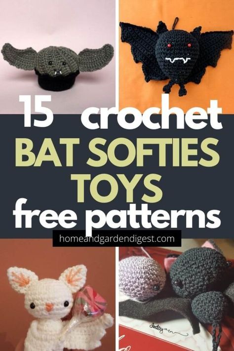 Bat Crochet Pattern Free, Amigurumi Bat, Crochet Batman, Crochet Bat, Crocheted Toys, Crochet Stitches Free, Bat Pattern, Crochet Fall, Crochet Stitches For Beginners