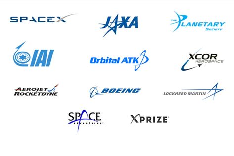 Are you a spaceflight company? You may want to rethink your logo - The Verge Astronomy Design, Rockets Logo, Brain Logo, Airline Logo, Logo Design Ideas, Industry Logo, Space Flight, Brand Development, Core Values