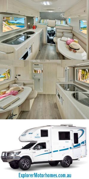 Small Rv Campers Interior, Family Motorhome, Motorhome Interior Ideas, Motorhomes Interior, Toyota Coaster Motorhome Interior, 4x4 Motorhome, Small Rv Campers, Small Class A Rv Motor Homes, Toyota Motorhome