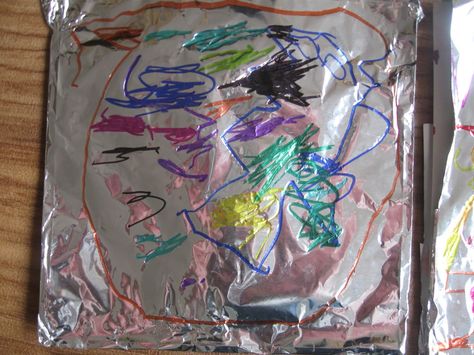 I'm keen to give the children lots of different mark-making experiences, both to build their skills and hopefully, so they don't learn to re... Mark Making Early Years, Handwriting Activities, Early Years Foundation Stage, Eyfs Activities, Creative Area, Nursery Activities, Writing Area, Tin Foil, School Play