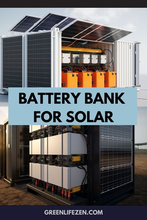 Choose the perfect battery bank for your off-grid solar system! ⚡️🔋 Ensure reliable and efficient power storage with the right choice. Explore different battery types, sizing tips, and how to shop for your needs. 🔋 Also, find options for portable and large panel solar chargers. ���🏕️ #SolarPower #OffGridLiving Diy Solar Battery Bank, Solar Power Set Up, Battery Bank Off Grid, Diy Portable Solar Power Station, Solar Charging Station, Solar Powered Battery Charger, Diy Solar Power System, Solar Battery Bank, Off Grid Solar Power