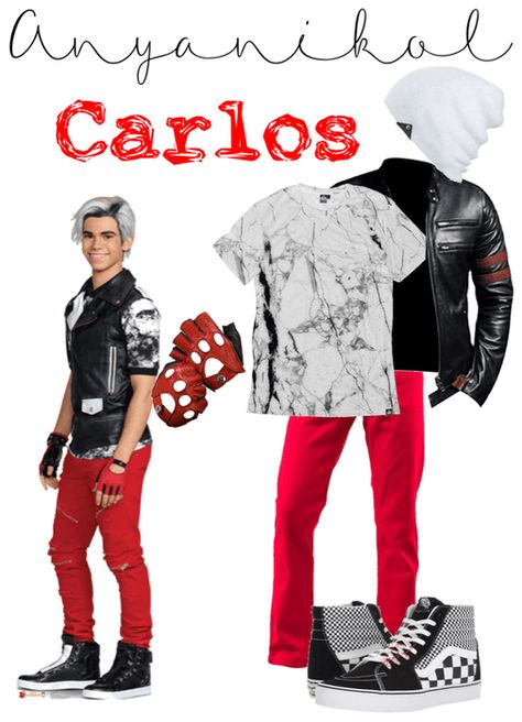 Descendants Carlos Costume, Carlos Descendants Outfit, Descendants Musical Costumes, Descendants Fashion, Descendants Cosplay, Descendants Carlos, Carlos Costume, Carlos Descendants, Cameron Boyce Descendants