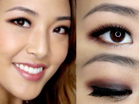 best eyeshadow technique for asian eyes?                                                                                                                                                                                 More Asian Eyebrows, Asian Wedding Makeup, Eyeshadow Techniques, Monolid Eye Makeup, Monolid Makeup, Best False Eyelashes, Festival Make Up, Asian Bridal Makeup, Makeup Hacks Beauty Secrets