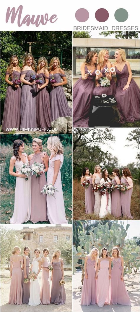 purple mauve dusty purple bridesmaid dresses #weddings #wedding #weddingcolors#weddingideas #beautiful #dresses #bridesmaid #purple #mauve Purple Mauve Wedding, Dusty Purple Bridesmaid Dresses, Mauve Wedding Colors, Mauve Bridesmaid, Lilac Bridesmaid, Mauve Bridesmaid Dress, Lilac Bridesmaid Dresses, Wedding Color Ideas, Purple Bridesmaid