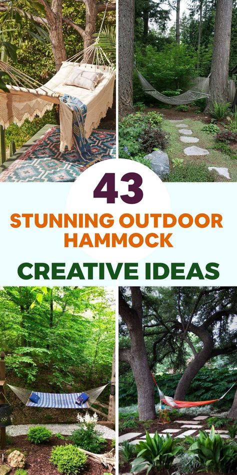 Diy Backyard Playground, Sleek Outdoor Furniture, Hang A Hammock, All Season Porch, Chicken Coop Designs Diy, Clematis Trellis, House Room Design, Hammock Ideas, Rental Friendly