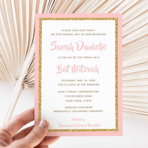 Bat Mitzvah Invitations Modern, Mitzvah Decor, Jewish Celebrations, Western Glam, Bat Mitzvah Ideas, Mazel Tov, Bar Mitzvah Invitations, Bat Mitzvah Invitations, Candy Theme