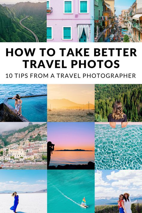 How to Take Better Travel Photos - 10 Tips From a Travel Photographer! #travelphotography #instagram #photography Photographer Travel, Travel Photography Tips, Travel Photography Inspiration, Foto Tips, Photography Beach, Destination Voyage, Travel Blogging, Photography Aesthetic, Travel Photo