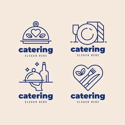 Catering Business Logo, Sewing Business Logo, Resturant Logo, Design Company Names, Logo Design Coffee, Free Business Logo, Catering Logo, Catering Design, Food Logo Design Inspiration