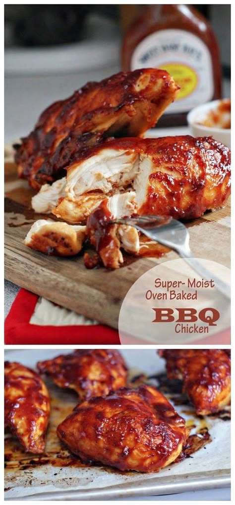 Brown Sugar Bbq Chicken, Baked Barbeque Chicken, Paleo Sauce, Oven Baked Bbq Chicken, Bbq Chicken Breast, Barbeque Chicken, Baked Bbq Chicken, Chicken Easy, Oven Baked Chicken