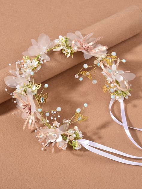 Bohemian Flower Crown, Bridal Hair Bands, Smelling Flowers, Festival Headband, Rose Flower Crown, Wedding Hairband, Beach Hawaii, Brunch Dress, Bridal Wedding Hair