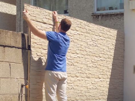 How to install garden wall cladding - Celuplast - Shop online Garden Wall Cladding, Wall Cladding Ideas, Cladding Ideas, Wall Cladding, Garden Wall, Do It Yourself, The Other Side, Garden Landscaping, A Garden