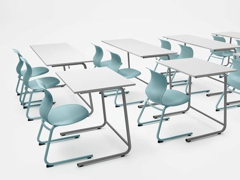 The PRO Chair Collection Design by Konstantin Grcic School Furniture Design, Bend Chair, School Tables, Bistro Table Outdoor, School Chairs, School Desks, Classroom Furniture, School Furniture, Traditional Furniture