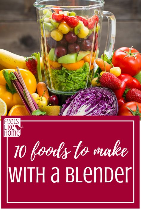 10 foods to make in a blender including smoothie recipes, soups, sauces, and more Homeschool Meals, Make Bbq Sauce, Foods To Make, Blender Food, Food Blender, Ninja Blender, Ninja Recipes, Healthy Dips, Smoothie Blender