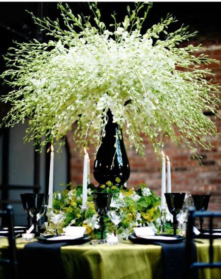 Dendrobium Explosion Centerpiece – shared on Silk Flower Depot Flowers In Vases, Dendrobium Orchids, Floral Centerpieces, Ikebana, Place Settings, The Table, Fresh Flowers, Silk Flowers, Wedding Centerpieces