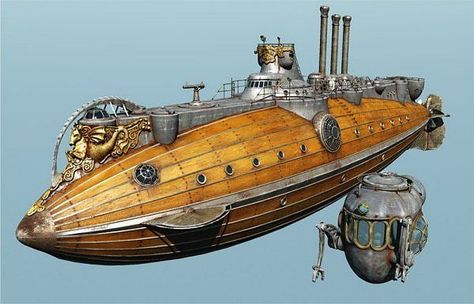 Steampunk Machines, Steampunk Ship, Steampunk Vehicle, Steampunk Airship, Art Steampunk, Diesel Punk, Steampunk Design, Steampunk Art, Retro Futurism