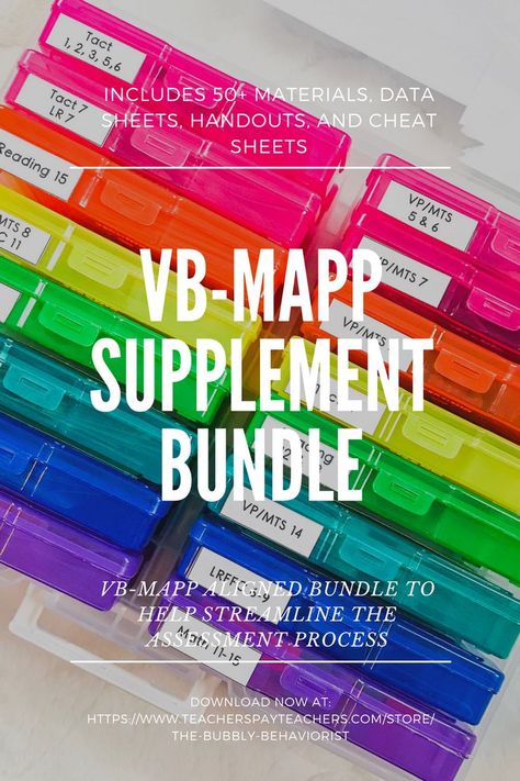 VB-MAPP Bundle Verbal Behavior Aba, Aba Interventions, Aba Visuals, Aba Programs, Applied Behavior Analysis Training, Special Education Visual Schedule, Unique Learning System, Aba Activities, Bcba Exam