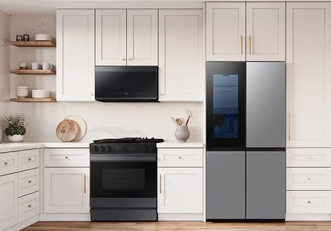 Samsung Unveils Bespoke AI Kitchen Appliances with Technology and Connectivity That Simplify Meal Planning and Cooking Samsung Bespoke Fridge Stainless Steel, Samsung Bespoke Kitchen, Samsung Kitchen, Samsung Bespoke, Slide In Range, Stainless Steel Fridge, Bespoke Kitchen, Bespoke Kitchens, Meal Planning