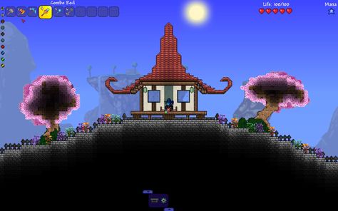 Dynasty House, Terraria Builds, Terraria, Terrarium, Building