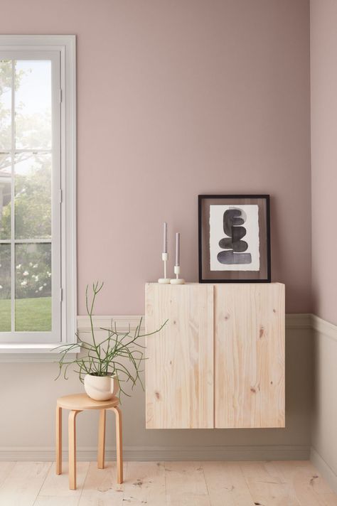 Color of the Month February 2020: Glamour | Tinted by Sherwin-Williams Sw Glamour Bedroom, Sw Glamour, Pink Wall Color, Fleetwood Paint, Pink Paint Colors, Color Of The Month, Sherwin Williams Colors, Modern Color Palette, Grey Bedroom