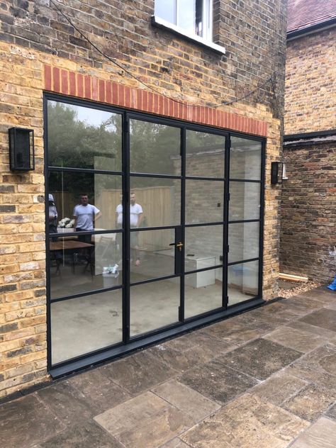 Original Black Steel Doors | An overview steel windows & doors External Glass Doors, Black Steel Doors, Crittal Doors, Aluminium French Doors, External French Doors, Metal Doors Exterior, Steel French Doors, Crittal Windows, Steel Doors And Windows