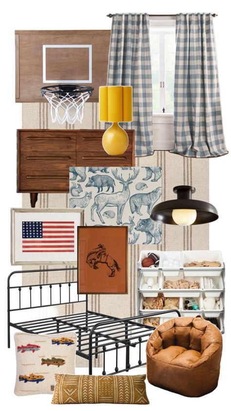 Boys room board with western, vintage and mid century inspo Western Boys Room, Kids Rooms Inspo, Western Rooms, Boys Room Design, Boys Bedroom Makeover, Big Boy Bedrooms, Toddler Boys Room, Boy’s Room, Baby Boy Room Nursery