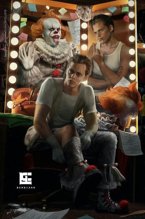 Penny Wise Fanart, Pennywise Fanart, Es Pennywise, Bill Skarsgard Pennywise, It Eso, Clown Horror, Pennywise The Clown, Hemlock Grove, Pennywise The Dancing Clown