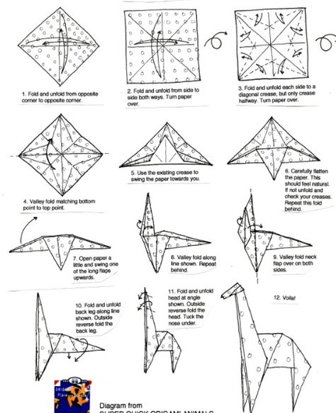 Origami giraffe Origami Instructions Animals, Origami Hard, Origami Giraffe, Origami Human, Dragon Origami, Origami Horse, Easy Origami Animals, Easy Origami For Kids, Origami Yoda