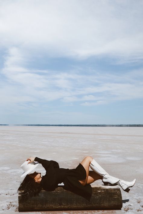 Themed Photoshoot in the salt plains Salt Plains Photoshoot, Salt Plains Oklahoma Photoshoot, Salt Flats Utah Photoshoot, Utah Photoshoot, Salt Plains, Salt Flats Utah, Themed Photoshoot, Main Character Energy, Senior Picture Outfits