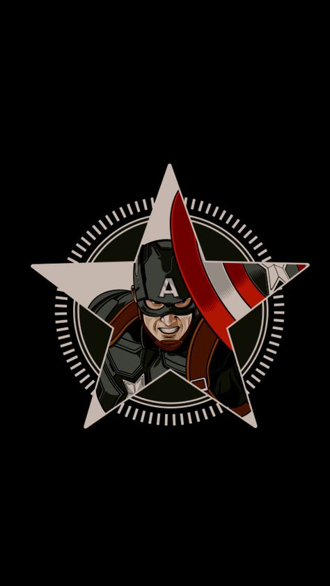 Captain America AMOLED Wallpaper Vijay Illustration, Capitan America Wallpaper, America Drawing, Photography Text, Amoled Wallpaper, Captain America Logo, America Wallpaper, Captain America Art, Film Marvel