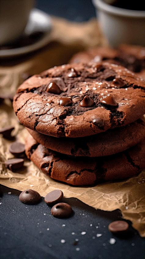 Espresso Fudge Cookies – Chasety Espresso Fudge, Cookies Photography, Chocolate Chunk Cookie Recipe, Chocolate Fudge Cookies, Espresso Cookie, Fudge Cookies, Chocolate Assortment, Chocolate Chunk Cookies, Classic Cookies