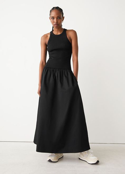 6 Affordable Brands That Are Just Like The Row | Who What Wear Spring Trends, Fashion Story, Sleeveless Maxi Dress, Shop Maxi Dresses, New Wardrobe, Who What Wear, Black Maxi Dress, Affordable Fashion, Fashion Set