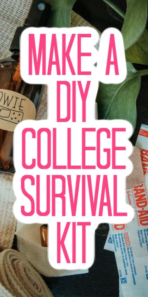 Dorm Survival Kit, College Freshman Survival Kit, College Survival Kit, Diy College, Medicine Kit, Survival Kit Gifts, School Survival Kits, College Diy, College School Supplies