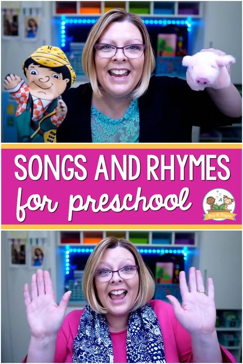 Preschool Songs and Rhymes for Home or Classroom Circle Time Fingerplays, Prek Songs For Classroom Management, Rhymes For Preschoolers, Rhyming Songs Preschool, Circle Time Greeting Songs, Fingerplays For Preschool Circle Time, Pre K Songs, Fingerplays For Preschool, Rhymes For Kids Preschool