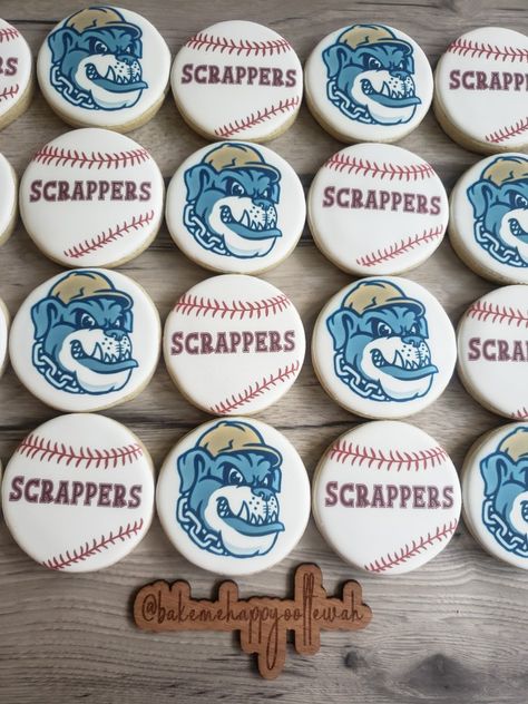 Custom sugar cookies created with help of Eddie the edable printer Eddie Cookie Printer, Eddie Printed Cookies, Eddie Cookies, Eddie Printer, Eddie Nssign, Printed Cookies, Custom Sugar Cookies, Decorated Sugar Cookies, Team Name