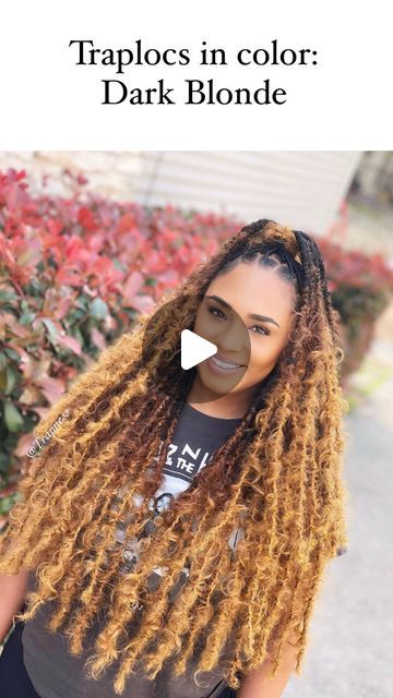 Austin Braider on Instagram: "Watch me work 🥰 

Book this look under: Traplocs in color Ombré Dark Blonde. Now booking for October! 

#austinbraids #austinstylist #killeenhairstylist #killeenbraider #austinbraider #pflugervillehairstylist #pflugervillebraider #roundrockhairstylist #roundrockbraider #roundrocklashes #pflugervillelashes #atxstylist #austinbraiders #sanmarcostx #sanmarcoshairstylist #sanmarcosbraids #sanmarcosbraider #cedarparkstylist #budat× #budastylist #houstonhairstylist #houstonbraiders #dallashairstylist #dallasbraiders #houstonlashtech #dallaslashtech #houstonnails" Round Rock, Marley Hair, Dark Blonde, Faux Locs, Locs, Hair Stylist, Austin, Black Women, Twist