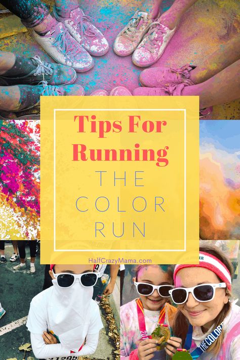 Tips for running The Color Run School Color Run Ideas, Colour Run Ideas, Color Run Outfit Ideas, Color Run Ideas, Color Run Shirts, Color Run Outfit, 5k Color Run, Race Running, How To Tie Bandana