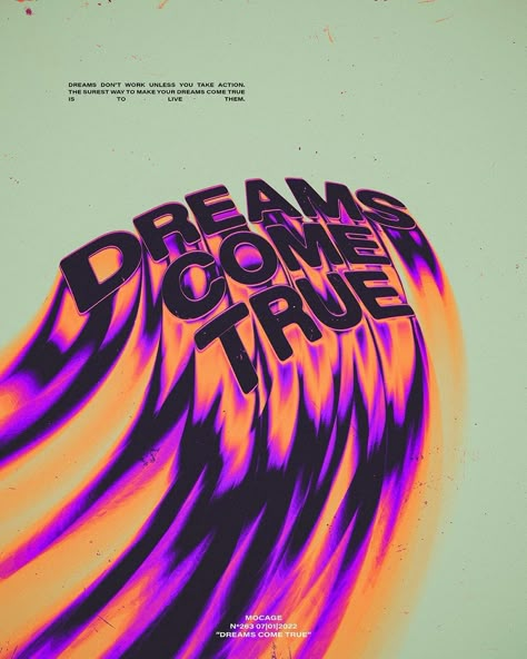 @mocagedesign shared a photo on Instagram: “"RP Dreams come true" Typography Poster Design N°263 07|01|2022 • Want a commission work? Hit me up in my DMs. =) • Get all my Artworks as…” • Apr 7, 2022 at 12:30pm UTC Girl Dj Aesthetic, Liquid Text, Moto Wallpaper, Poster Effect, Dj Aesthetic, Type Effects, Flyer Dj, Kind Quotes, Neon Typography