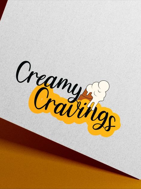 It's a logo for an imaginary Ice cream brand Ice Cream Brand Logo, Ice Cream Logo Branding, Ice Cream Shop Names, Ice Cream Logo Design, Organic Ice Cream, Ice Cream Logo, Ice Cream Companies, Ice Cream Business, Ice Cream Brands