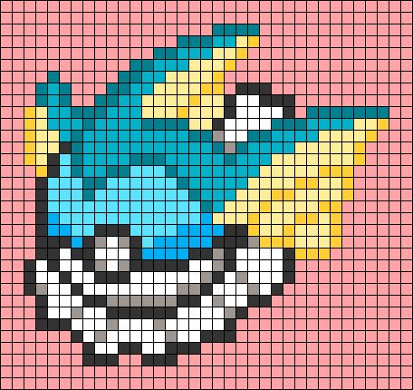 Eeveelution Pixel Art, Eevee Pixel Art, Poke Ball Perler Bead Patterns, Pokeball Perler Bead Patterns, Pixel Art Pikachu, Perler Beads Pokeball, Pokemom Bead Art, Eeveelutions Pixel Art Grid, Pokeball Cross Stitch Pattern