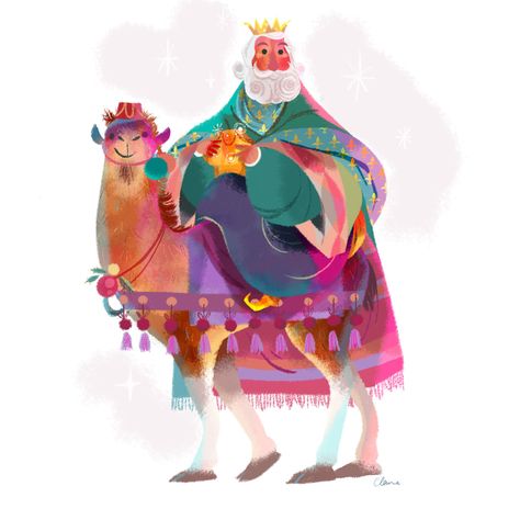 Three Wise Men on Behance Wise Men Illustration, Jar Illustration, Men Illustration, The Three Kings, Camels Art, Illustration Art Kids, Man Illustration, Wise Man, Three Wise Men