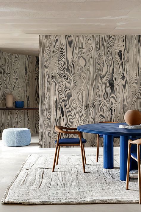 Veneer Texture, Tactile Design, Warm Palette, Grey Wall, Wood Grain Texture, Scandinavian Style Interior, Wooden Texture, Wood And Marble, Mural Design