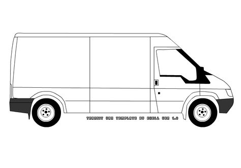 Transit Van Sketch Template by ~exell on deviantART Drum Pictures, Transport Cake, Van Sketch, Drums Pictures, Brian White, Van Drawing, Graffiti Books, Black Spirit, Biscoff Recipes