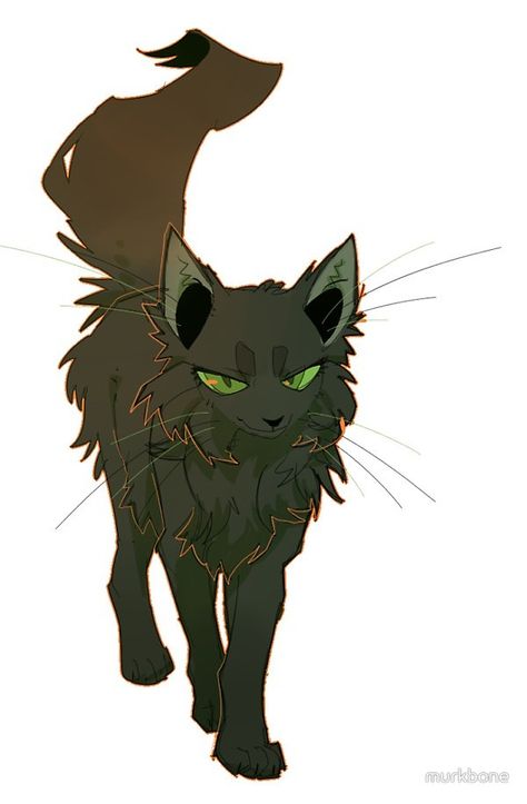 Hollyleaf by murkbone Warrior Cat Memes, Warrior Cats Fan Art, Warrior Cat Drawings, Warrior Cats Art, Cat Character, Cat Books, Anime Animals, Warrior Cat, Arte Animal