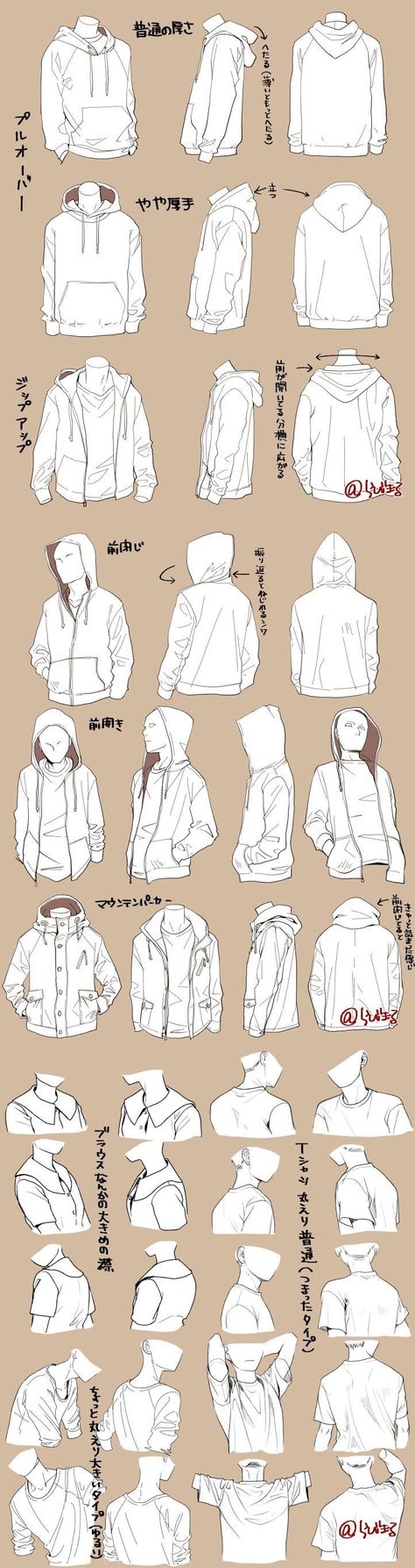 Hoodie study Person Wearing Hoodie Drawing, Clothes Hoodie, Clothes Drawing, Jacket Hoodie, Sketch Inspiration, Poses References, Body Drawing, Anime Drawings Tutorials, Drawing Clothes