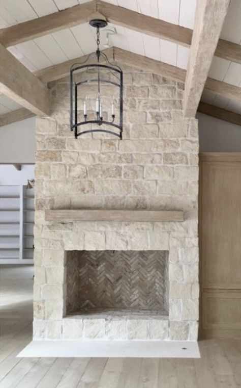 Austin stone fireplace to ceiling | Stone Fireplace Ideas, Stone Veneer Fireplace, Stacked Stone Fireplaces, Natural Stone Fireplaces, Farmhouse Fireplace, Fireplace Remodel, Fireplace Ideas, Diy Fireplace, Home Fireplace